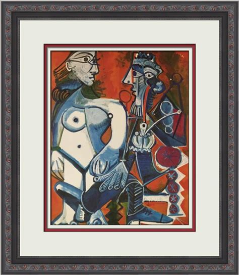 Pablo Picasso Nude And Smoker Custom Framed Print Etsy