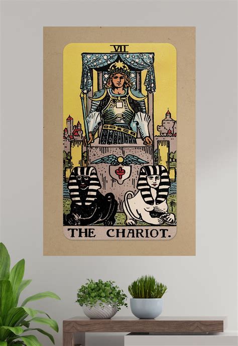 The Chariot Tarot Card Poster TME ART P 00140 Etsy