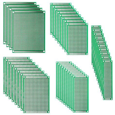 Rees52 40pcs Pcb Double Sided Prototyping Pcbs Circuit Boards Kit 5