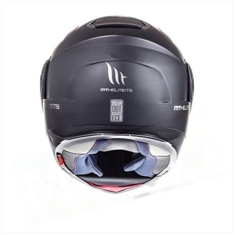 Mt Helmets Atom Transcend Sv Casco Abatible Negro Mate Elija Tama O