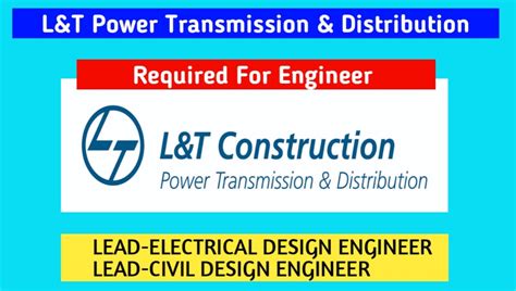 Hiring Engineers Larsen Toubro Construction Power Transmission 2022