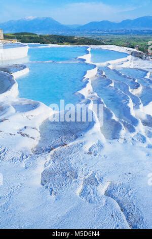 Reihenhaus Travertin Thermalbecken Pamukkale Unesco Weltkulturerbe