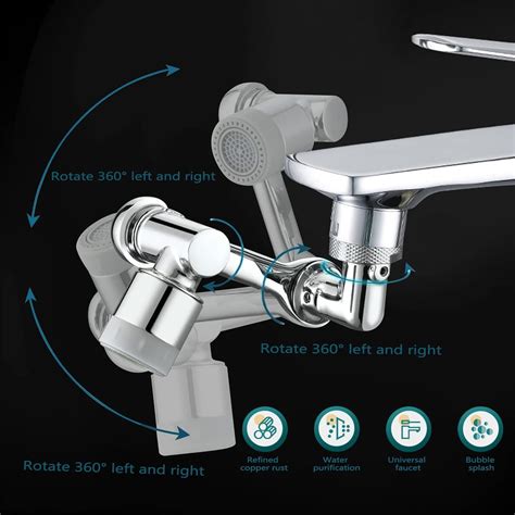 Extensor De Grifo Aireador Giratorio De Gran Ngulo De Adaptador