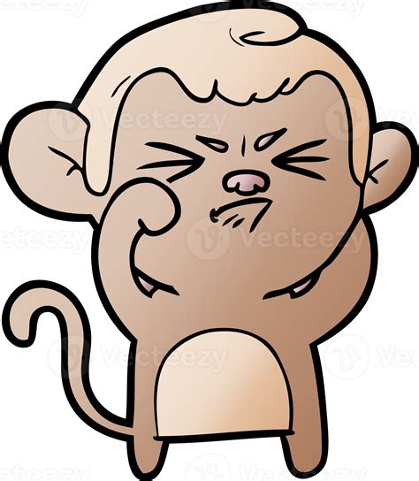 cartoon angry monkey 40202949 PNG