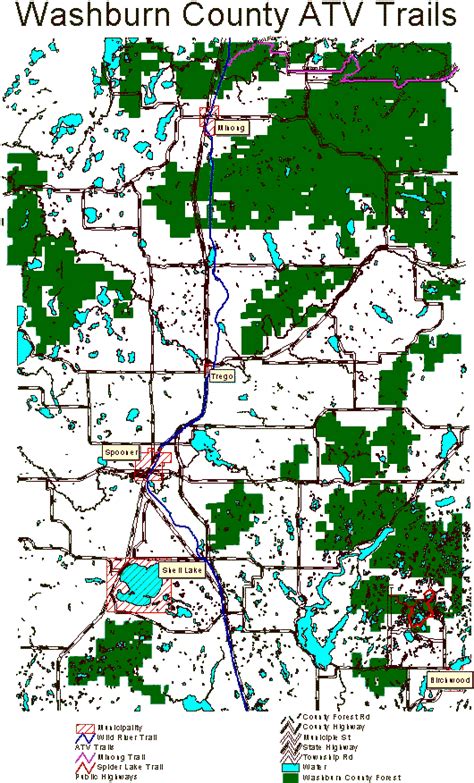 Wisconsin ATV trails listed by region