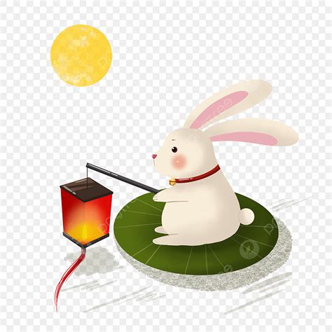 Mid Autumn Festival Clipart PNG Images, Mid Autumn Festival Jade Rabbit ...