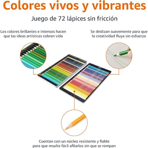 L Pices De Colores En Caja De Lata Amazon Basics Paquete De