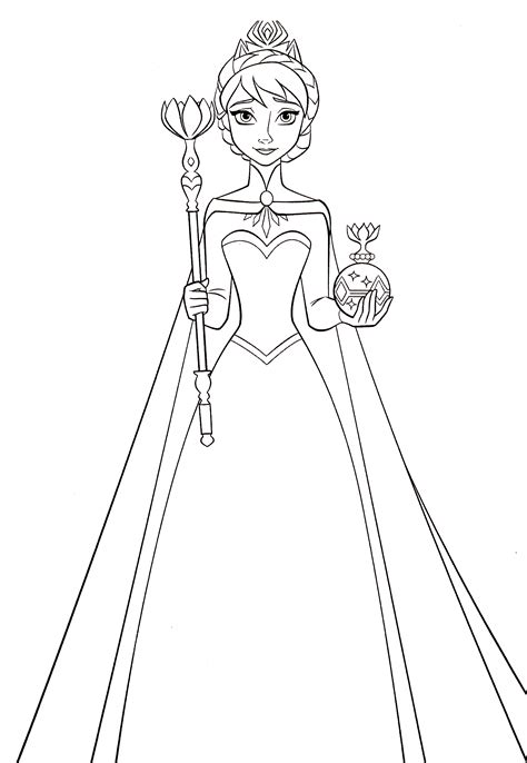 Walt Disney Coloring Pages Queen Elsa Walt Disney Characters Photo