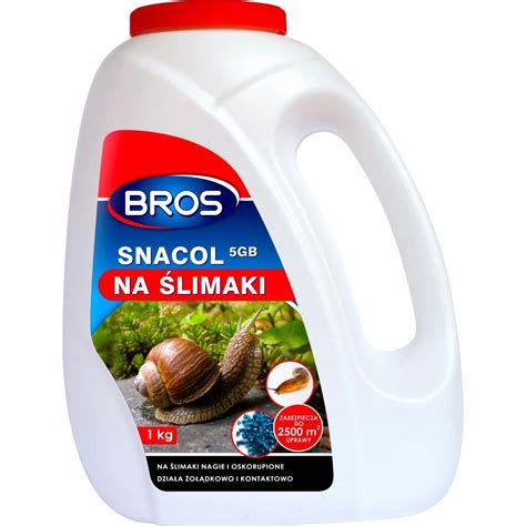 ŚRODEK NA ŚLIMAKI SNACOL 5GB BUTELKA 1kg BROS Bros snacol na ślimaki