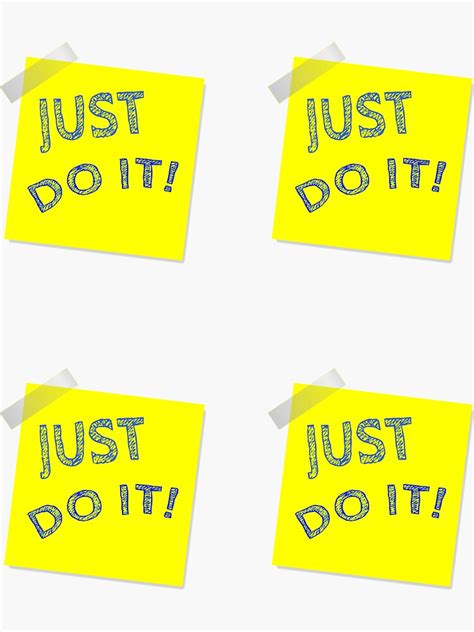 Just Do It Stickers Sticker For Sale By Worldtrend Redbubble