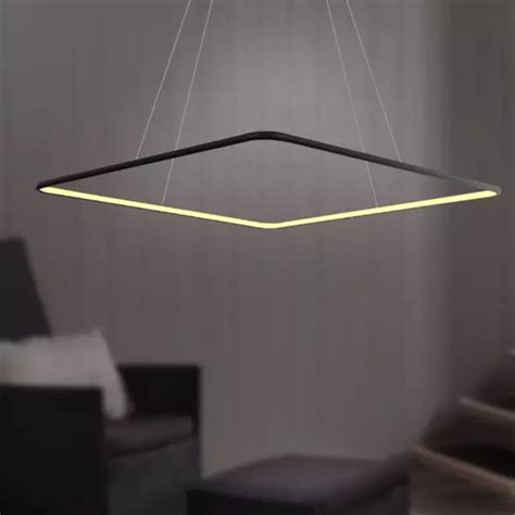 Altavola Design Pendant Lamp Led Quadrat No Cm In K Black Black