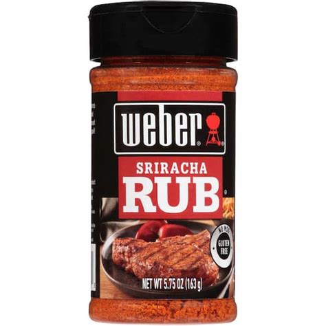 Weber 5 75 Oz Sriracha Rub Herbs And Spices 1150413 The Home Depot