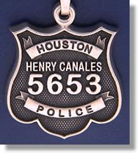 Houston, Texas Police Badge Charms