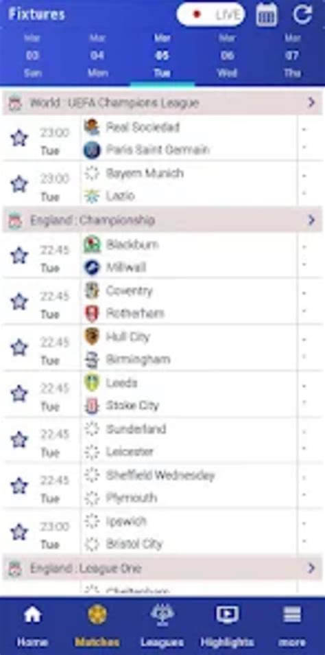 Football Scores Live App Para Android Download