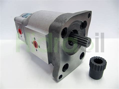 31852330 Valtra Valmet Hydraulic Tandem Gear Pump With Splined Shaft