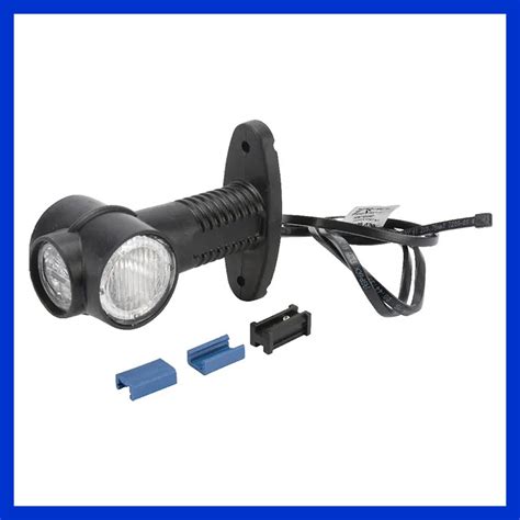 Begrenzungsleuchte Aspöck Superpoint 3 LED 12V kurz Klarglasoptik weiss