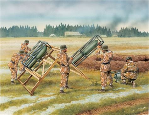 Dragon 135 Ww2 German Rocket Launcher With Crew Fields Of Glory Models