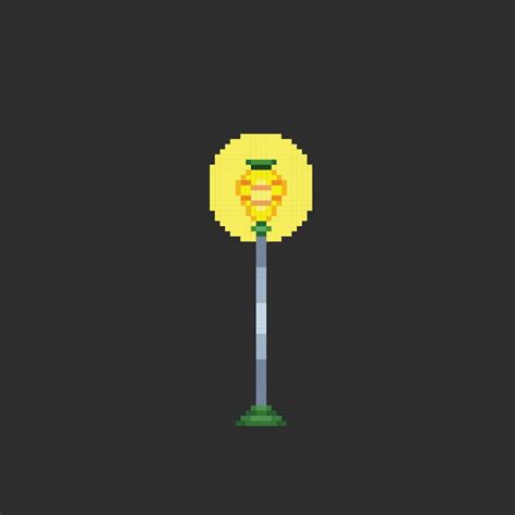 park lamp in pixel art style 22609475 Vector Art at Vecteezy