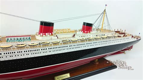 Ss Normandie French Ocean Liner Ship Model 40 Museum Quality Quality