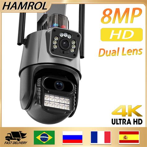 Hamrol K Mp Wifi Ip Camera Dual Screen Light Alarm Motion Detection