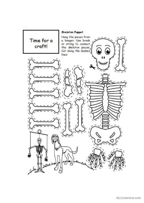 38 Skeleton English Esl Worksheets Pdf And Doc