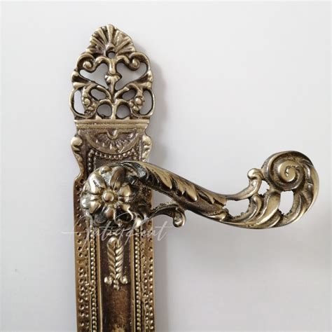 Vintage Style Door Handles Antique Brass French Door Handles - Etsy