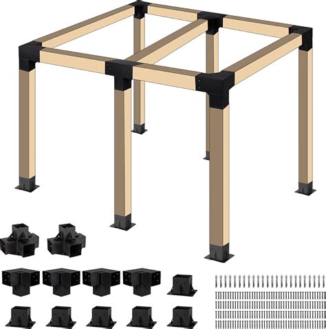 Amazon Neorexon Pergola Bracket Kit Elevated Wood Stand Kit