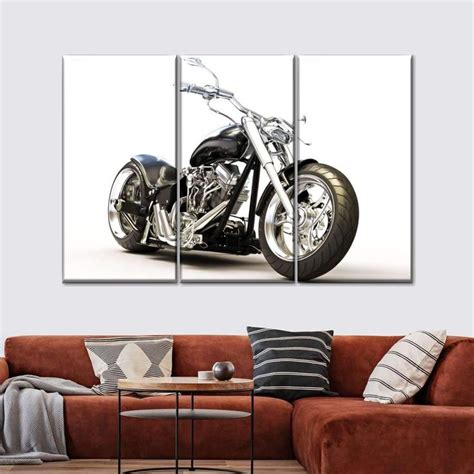 My World Multi Panel Canvas Wall Art | ElephantStock | Motorcycle wall ...