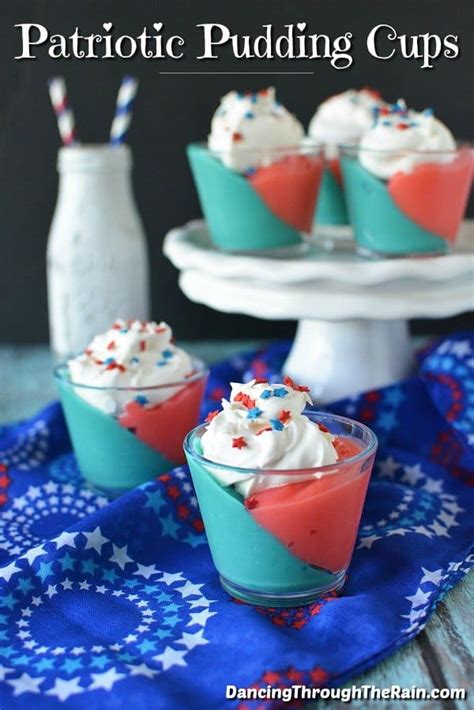 Easy Patriotic Pudding Cups Recipe Dancing Through The Rain