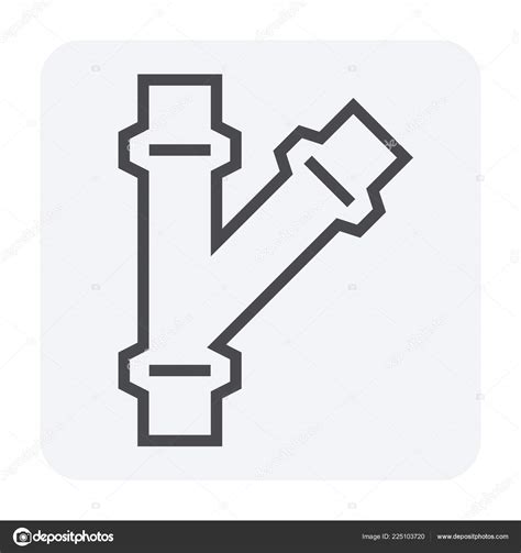 Steel Pipe Connector Icon Set 64X64 Perfect Pixel Editable Stroke Stock