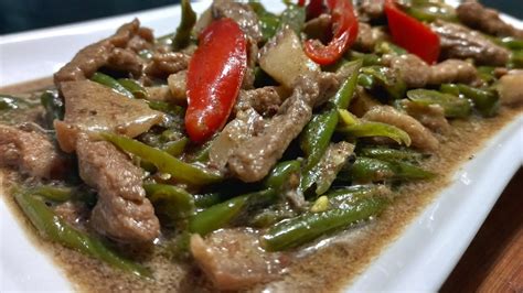 Creamy Pork And Beans Lutong Bahay Youtube