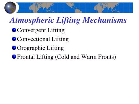 Ppt Atmospheric Lifting Mechanisms Powerpoint Presentation Id4176272