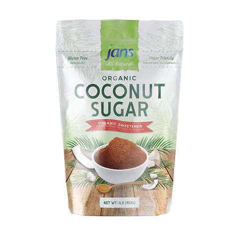 Jans Organic Coconut Sugar Organic Sweetener Organic Sweetener