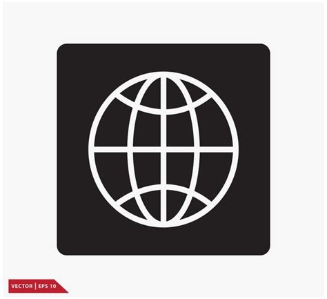 Premium Vector Globe Icon Vector Logo Design Illustration