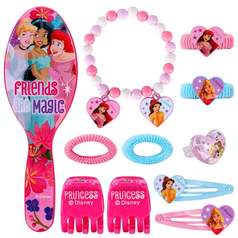 Disney Princess 11 Piece Hair And Beauty Accessories Set Character Stop