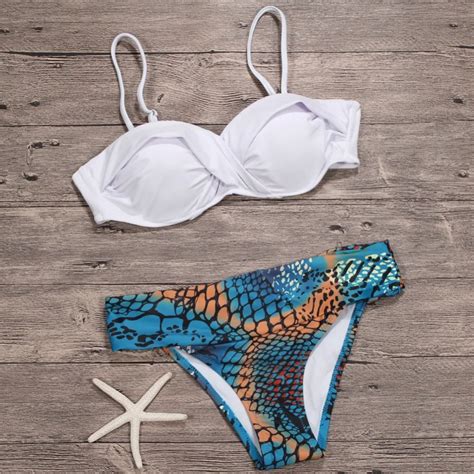 Buy New Design Summer Geometry Printed Swimwear Women