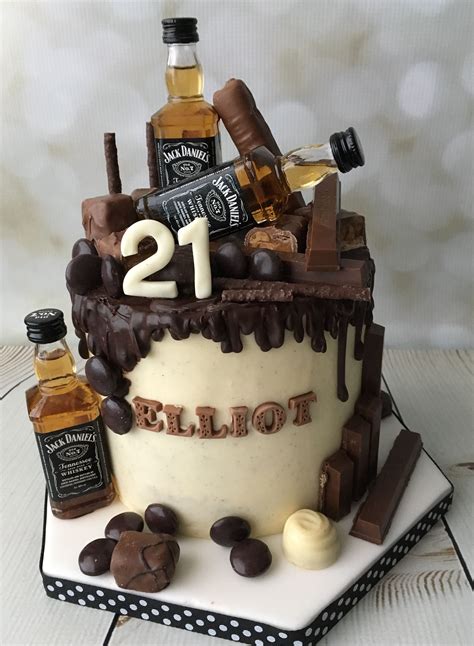 Jack Daniels Drip Cake Jackdanielscake Jd21stcake Birthday Cake For