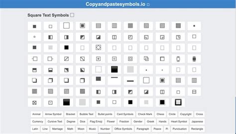 Square symbol | Squared symbol, Text symbols, Symbols