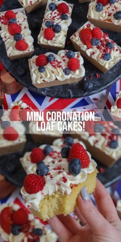 Mini Coronation Loaf Cakes Janes Patisserie