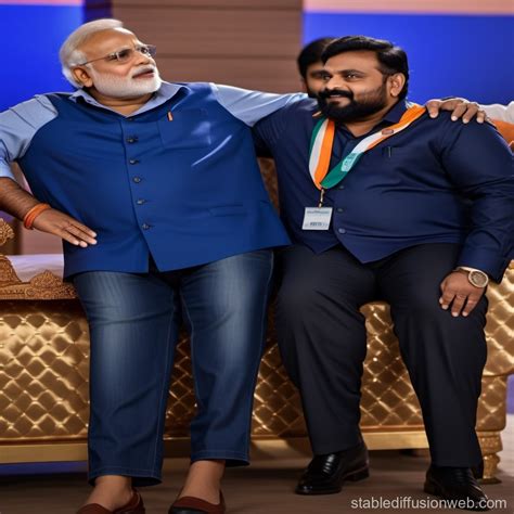 Niranjan Savant And Narendra Modi Shaking Hands Prompts Stable