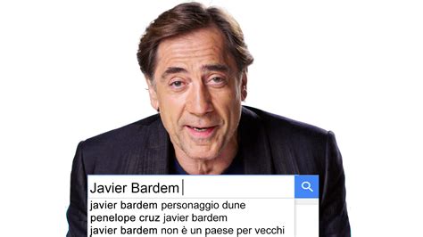 Watch Javier Bardem Risponde Alle Domande Del Web Autocomplete