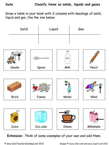 States Of Matter Lesson Plan Ppoint And Worksheet Teaching Resources