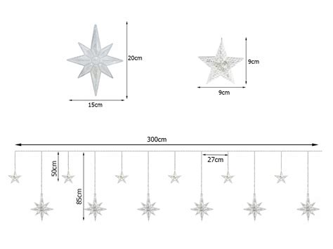 Lampki Girlanda Gwiazdki Kurtyna Wietlna Led Verk Group Sklep