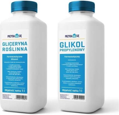 Drobne Akcesoria Medyczne Gliceryna 1L Glikol Farmaceutyczny Zestaw 2L