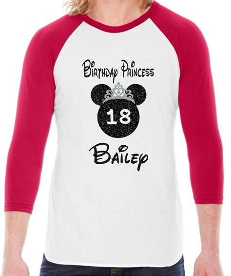 Disney Birthday Princess Shirt Birthday Princess Minnie Mouse Etsy