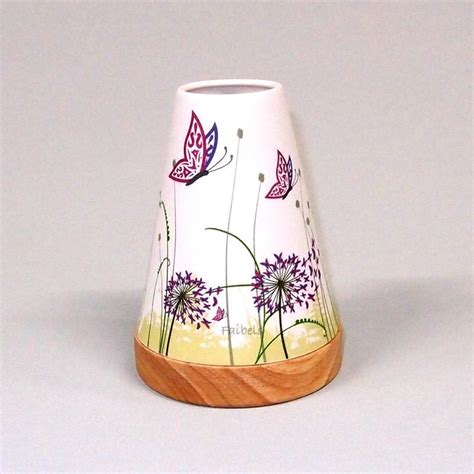 Glowing Candle Holder Vintage Style Puri Schmetterling Pusteblume Fuchsia