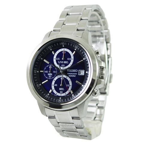 Seiko Chronograph Quartz Blue Dial Sks P Sks P Sks