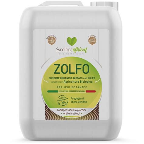 40 Sulfur Symbioethical Zolfo 20 Lt Organic Fertilizer Made In Italy