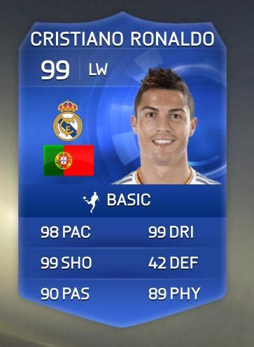 99 FIFA Card