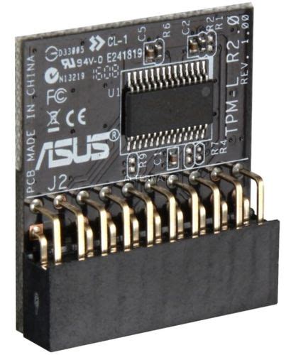 Configure A Pc With Asus Trusted Platform 19 Pin 20 1 Module Tpm L R2 0